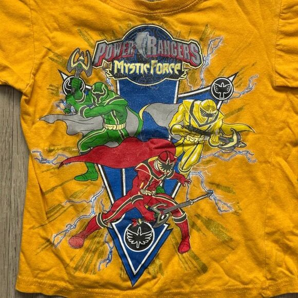 Vintage Power Rangers Mystic Force Kids T Shirt Size 4/5 - Picture 2 of 4